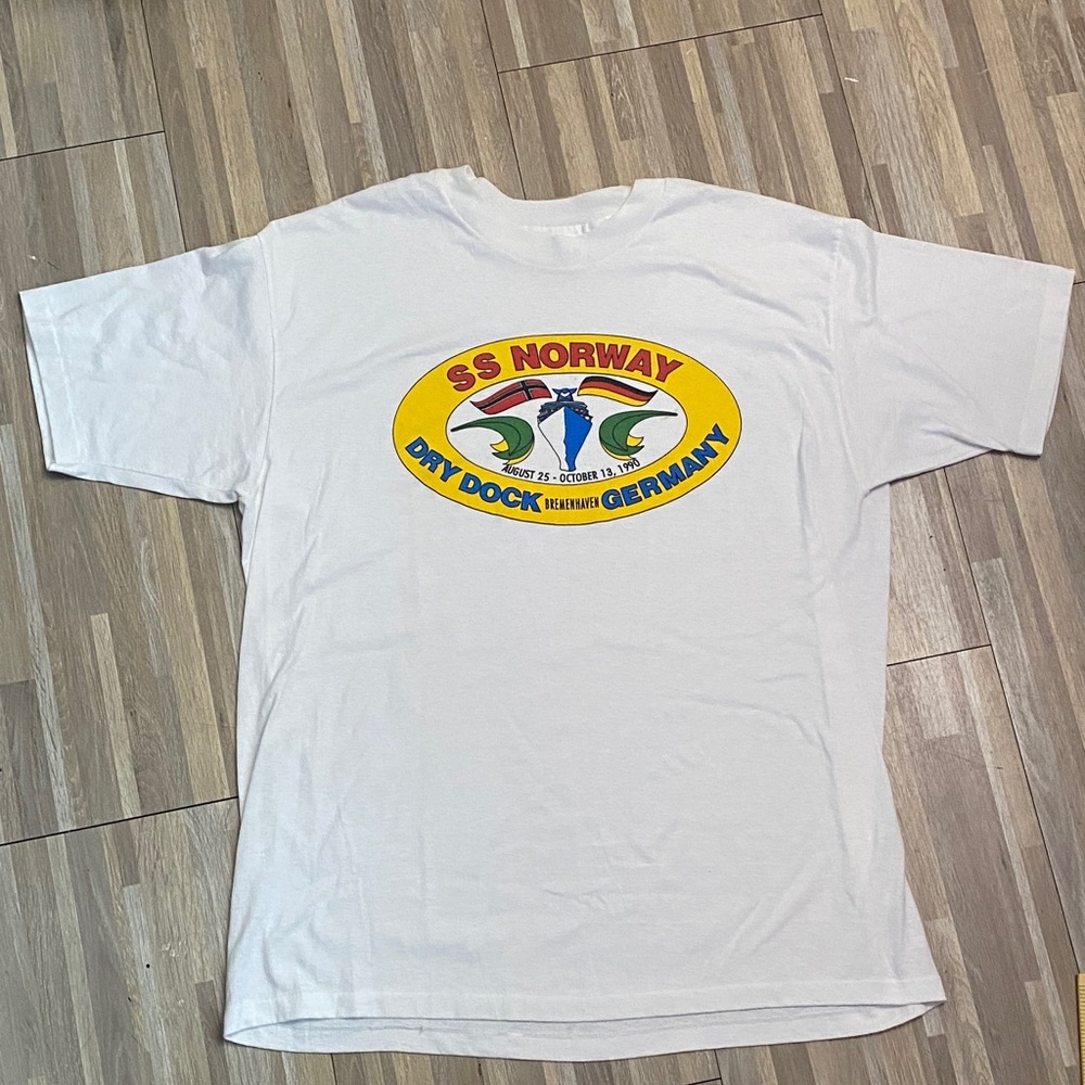 White SS Norway Graphic T-Shirt Dry Doc Germany